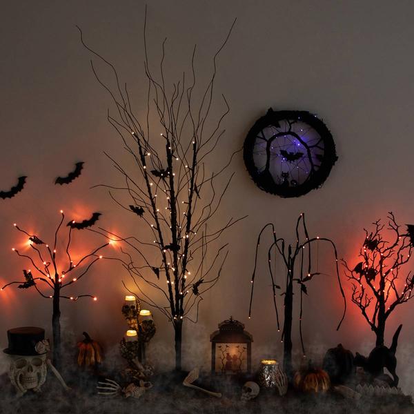 Northlight 50in. LED Halloween Branch Tree w/ Bats alternate view