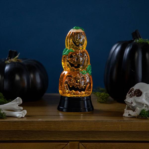 Northlight LED Jack O' Lanterns Halloween Snow Globe alternate view