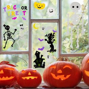 Northlight Halloween Gel Window Clings - Set of 4 alternate view