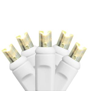 HUB 35ct. Warm White LED Wide Angle Christmas Lights