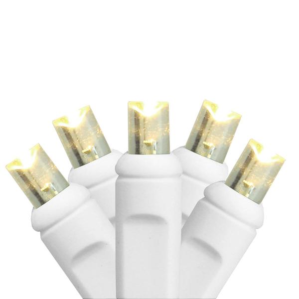 HUB 35ct. Warm White LED Wide Angle Christmas Lights