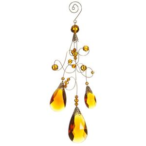 Allstate Gold Faceted Beads Christmas Teardrop Ornament