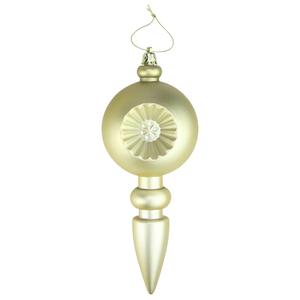 DAK 4ct. Gold Retro Reflect Shatterproof Christmas Ornaments alternate view