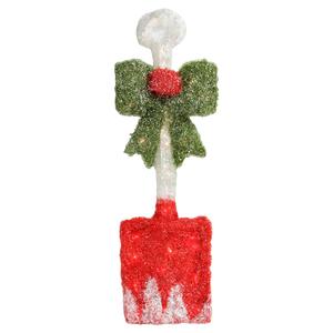 Alger 32in. Lighted Tinsel Snow Shovel Christmas Window Decor