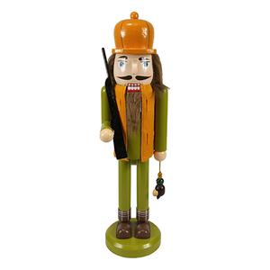 Northlight 14in. Orange & Green Hunter Nutcracker