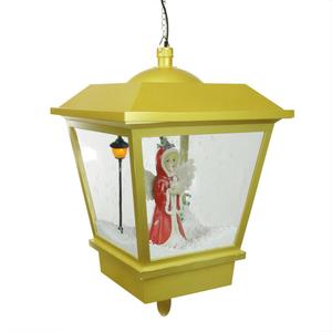 Northlight Musical Snowing Angel Hanging Christmas Street Lamp