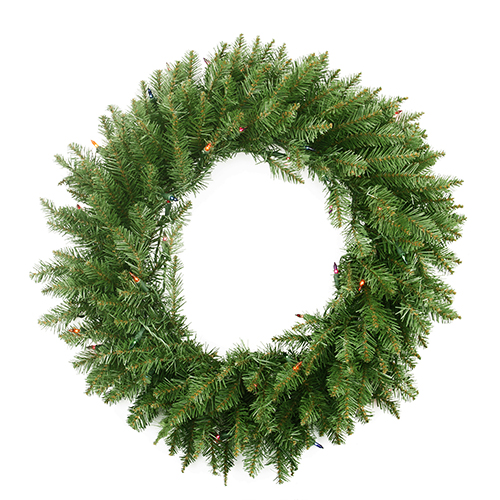 Northlight Seasonal Pre-Lit Northern Fir Wreath - Multi Color