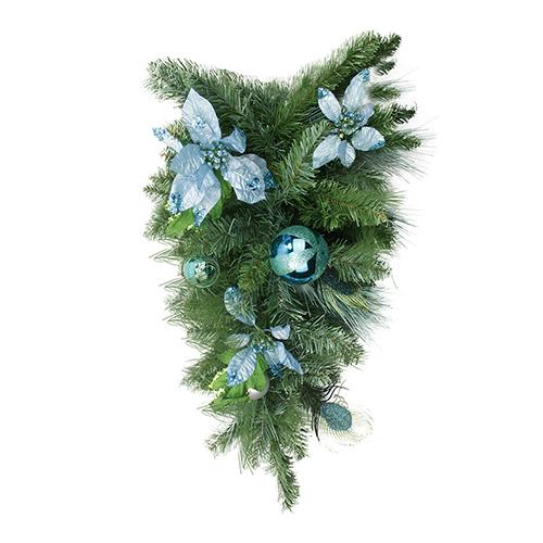 Northlight 24in. Pre-Decorated Pine Teardrop Swag