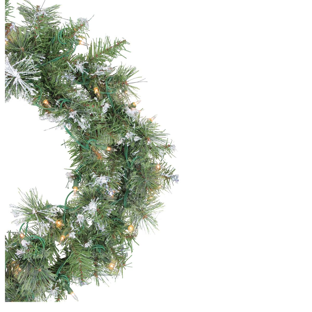 Northlight Seasonal 24in. Snow Mountain Pine Christmas Wreath