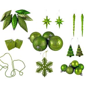 Northlight 125ct. Tropical Christmas Ornament Set alternate view