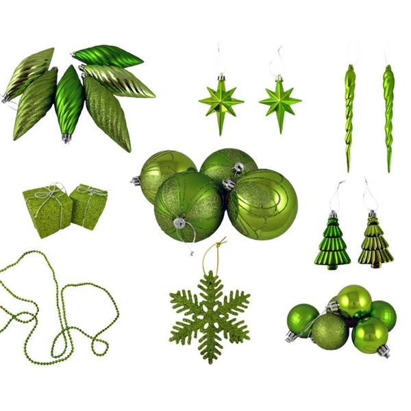 Northlight 125ct. Tropical Christmas Ornament Set alternate view