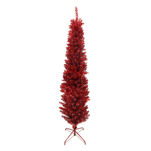 6ft. Artificial Tinsel Pencil Christmas Tree