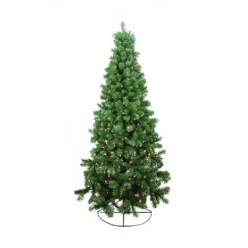 Northlight 6ft. Pre-Lit Pine Artificial Wall Christmas Tree