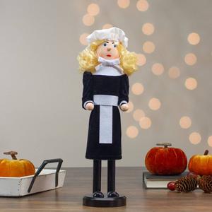 Northlight 14in. Pilgrim Woman Nutcracker alternate view