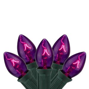 Northlight 25 Transparent Purple C7 Christmas Lights