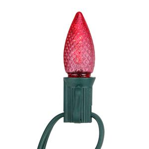 Sienna 4pk. C7 Red Faceted Christmas Replacement Bulbs alternate view