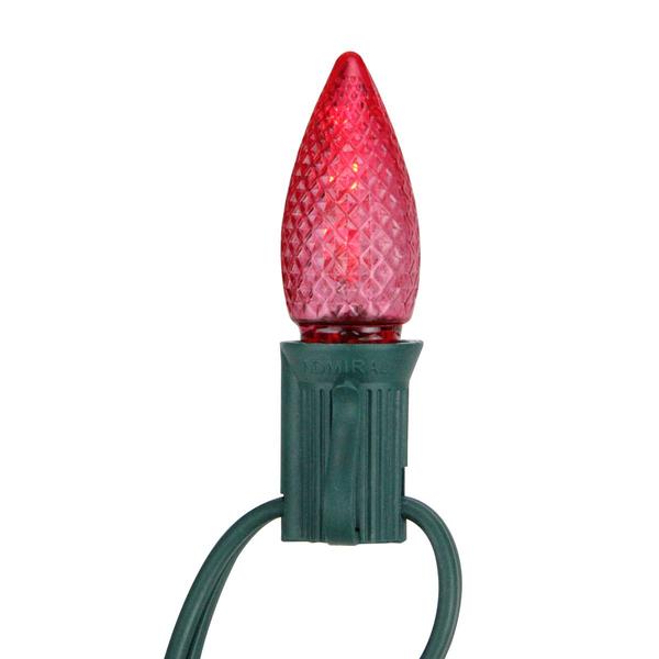 Sienna 4pk. C7 Red Faceted Christmas Replacement Bulbs alternate view