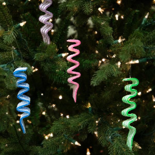 Northlight 6ct. Sugar Coated Ribbon Candy Ornaments alternate view