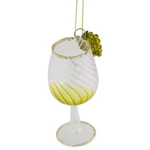Northlight Wine Glass Christmas Ornament alternate view