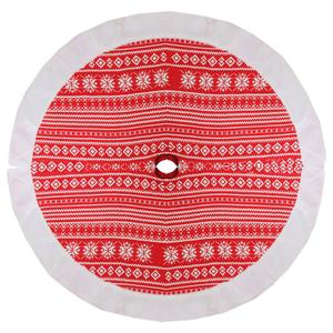 Northlight 48in. Knitted Snowflake Christmas Tree Skirt