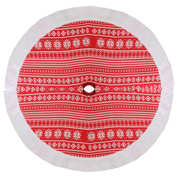 Northlight 48in. Knitted Snowflake Christmas Tree Skirt