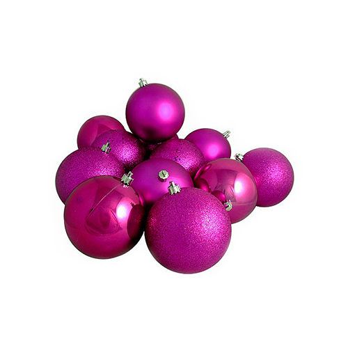 Northlight Seasonal Shatterproof Ball Ornaments 12pc. Set