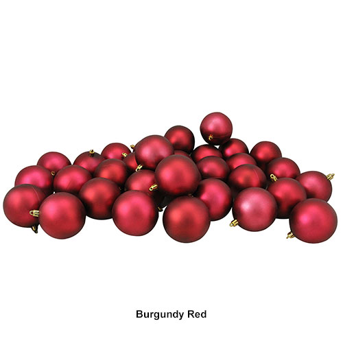 Northlight Seasonal 32pc. Matte Shatterproof Ball Ornaments