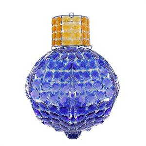 Northlight Blue LED Lighted Faceted Onion Finial Christmas Light