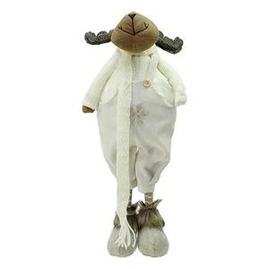 Northlight 26in White and Brown Standing Boy Moose