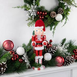 Northlight 13.75in. Peppermint Christmas Nutcracker alternate view