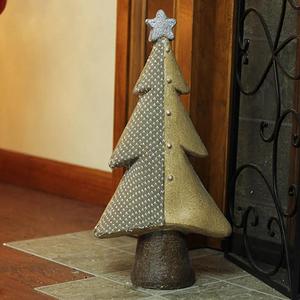 Northlight Christmas Tree with Buttons & Glitter Star Decor alternate view