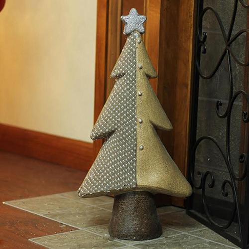 Northlight Christmas Tree with Buttons & Glitter Star Decor alternate view