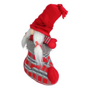 Northlight 14in. Isolde Gnome in Christmas Stocking alternate view
