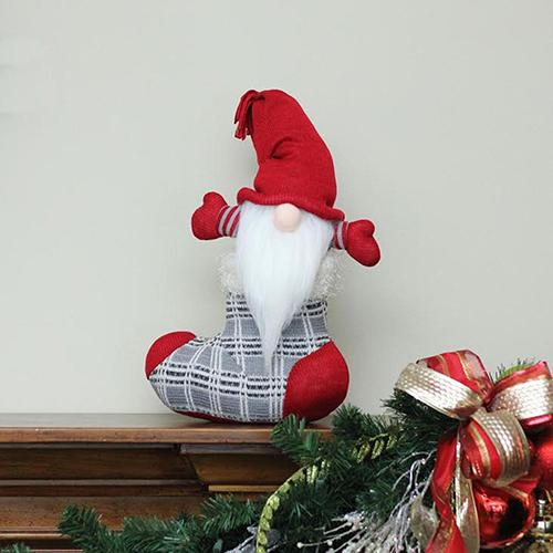 Northlight 14.5in. Tristan Gnome in Christmas Stocking alternate view