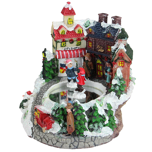 Northlight Seasonal Animated Victorian Gift Shoppe Winter Scene