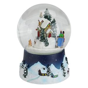 Northlight Animated Christmas Village Water Globe alternate view