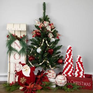 Northlight 3ft. Pre-Lit Fir Hanging Christmas Tree alternate view