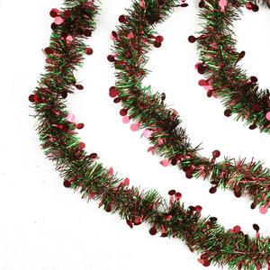 Northlight 50ft. Red And Green With Polka Dots Tinsel Garland