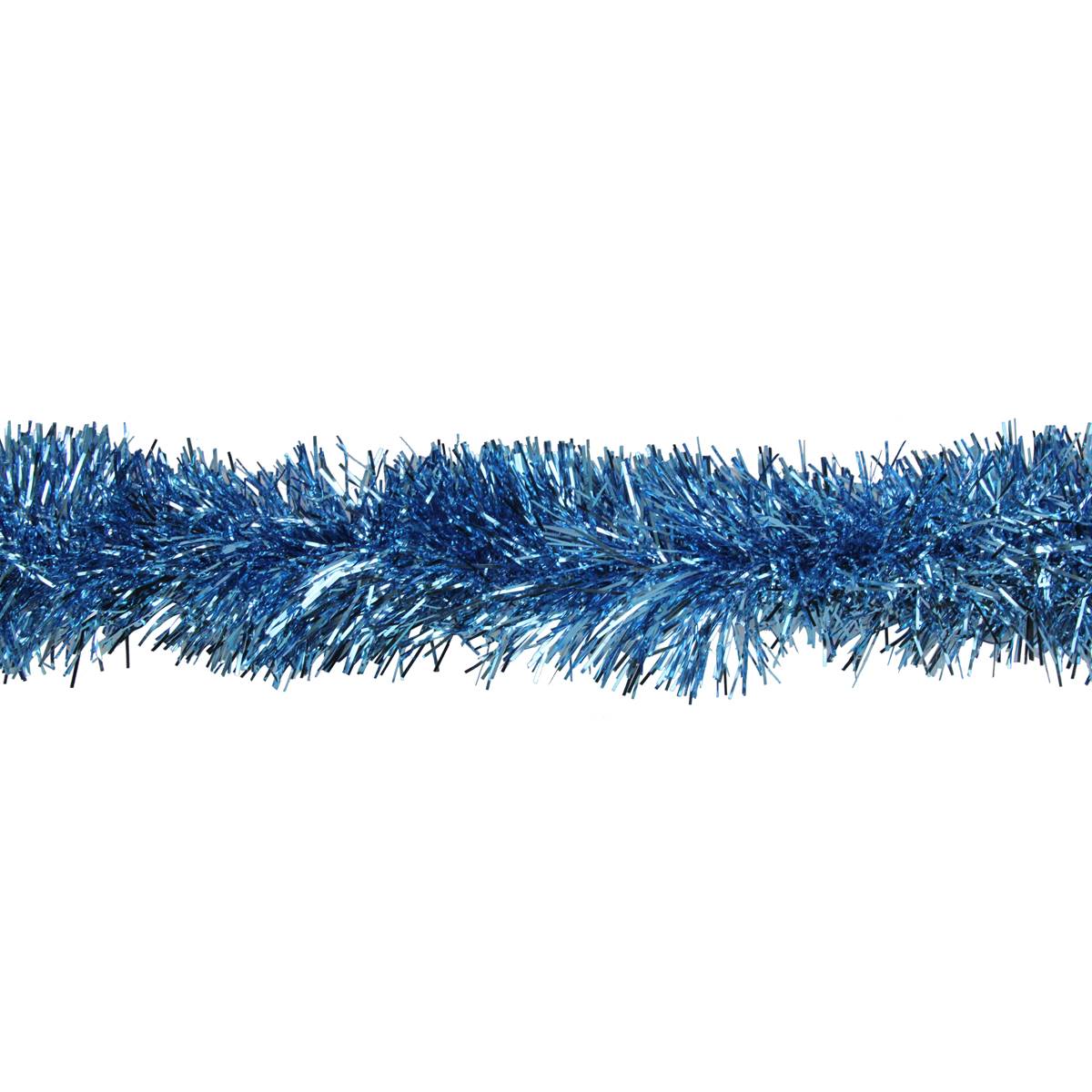 Northlight 50ft. Traditional Shiny Sky Blue Foil Tinsel Garland