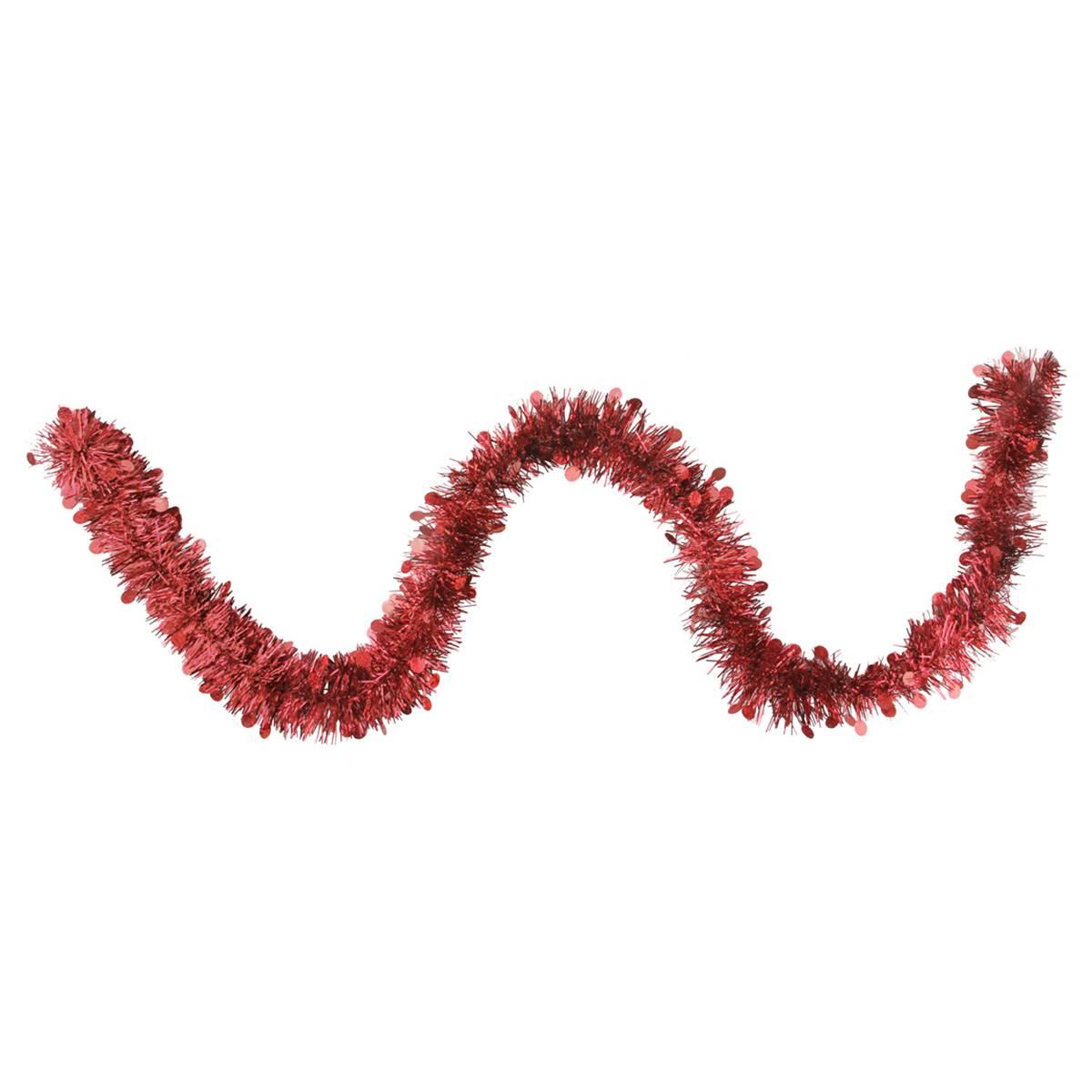Northlight Seasonal 50ft. Red With Polka Dots Tinsel Garland