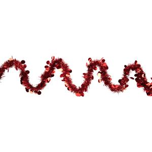 Northlight 50ft. Red With Polka Dots Tinsel Garland