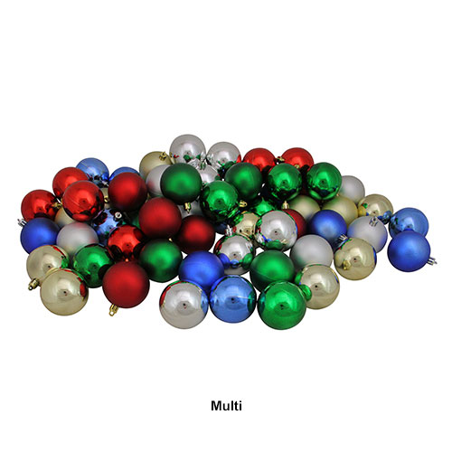 Northlight Seasonal 60pc. Shiny And Matte Shatterproof Ornaments