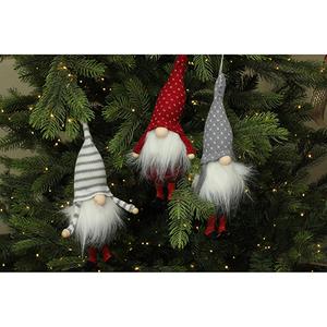 Northlight 3pc. Santa 10in. Gnome Christmas Ornaments alternate view