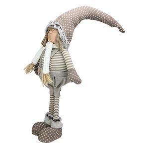 Northlight Standing Nordic Boy with Stripes Christmas Figure alternate view