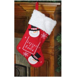 Northlight 19in. Snowmen Letter to Santa Christmas Stocking alternate view