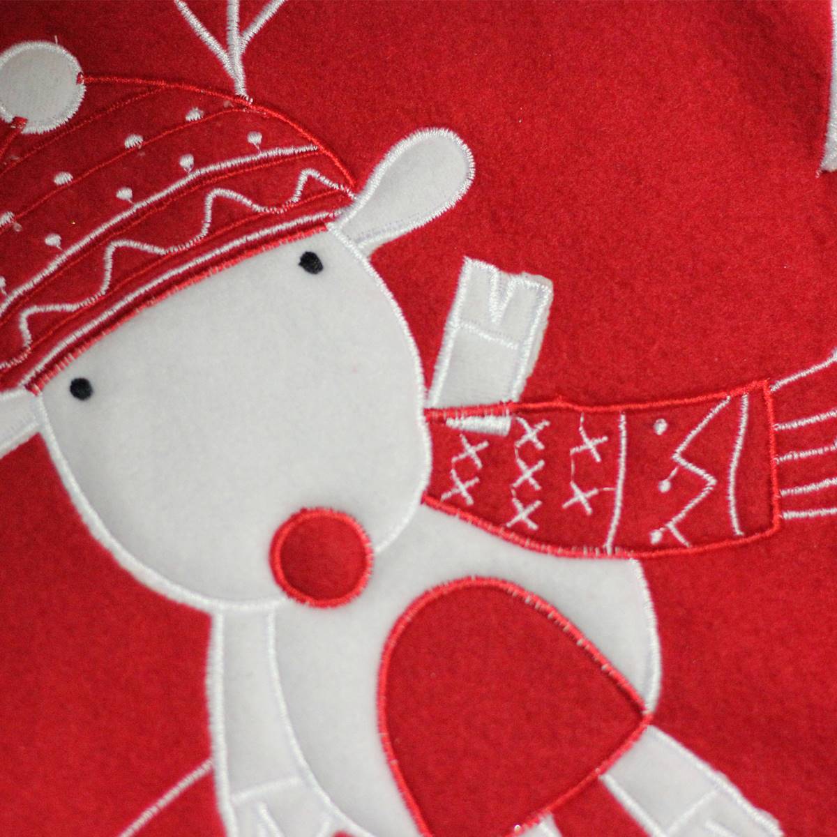 Northlight Seasonal 46in. Winter Reindeer Embroidered Tree Skirt