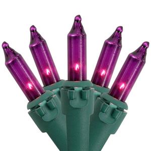 Northlight 10ft. Purple Christmas Lights - Green Wire