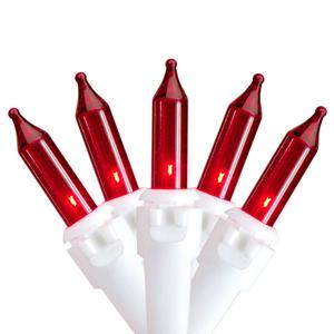 Northlight 10ft. Red Christmas Lights - White Wire