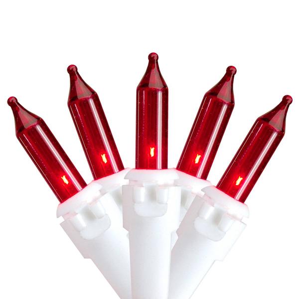 Northlight 10ft. Red Christmas Lights - White Wire