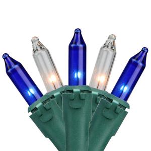 Northlight 100ct. LED Blue & White Christmas Light Set